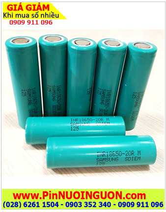 CELL pin Box sạc dự phòng _Pin sạc 18650 3.7v Samsung INR18650-20R (2000mAh) dòng xả Dischagre 20A
